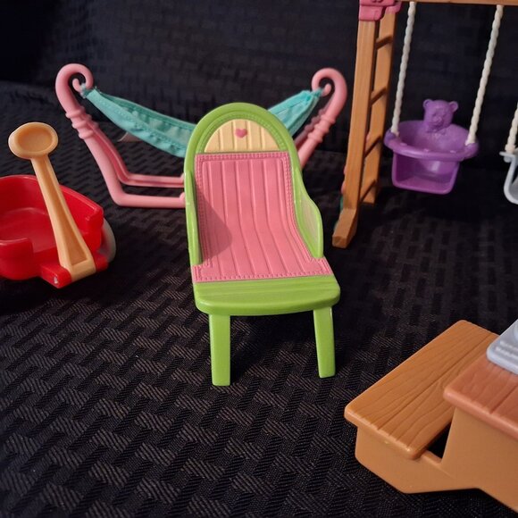 Fisher Price Loving Family Dollhouse Swing Set & Slide Playground Lot Bundle - Picture 5 of 9